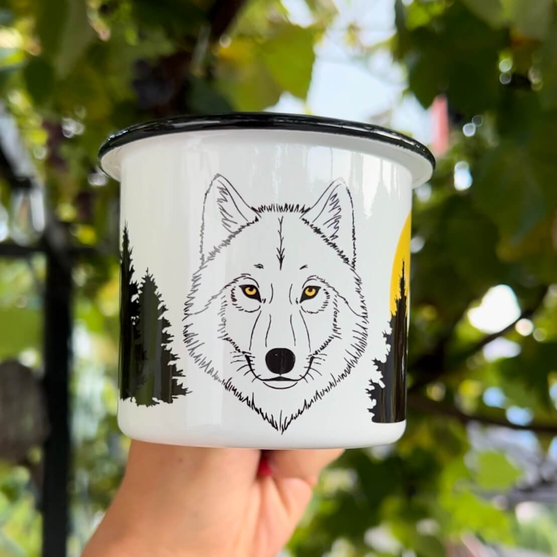 Tazza illustrazione Lupo 🐺 - La stanza nel bosco